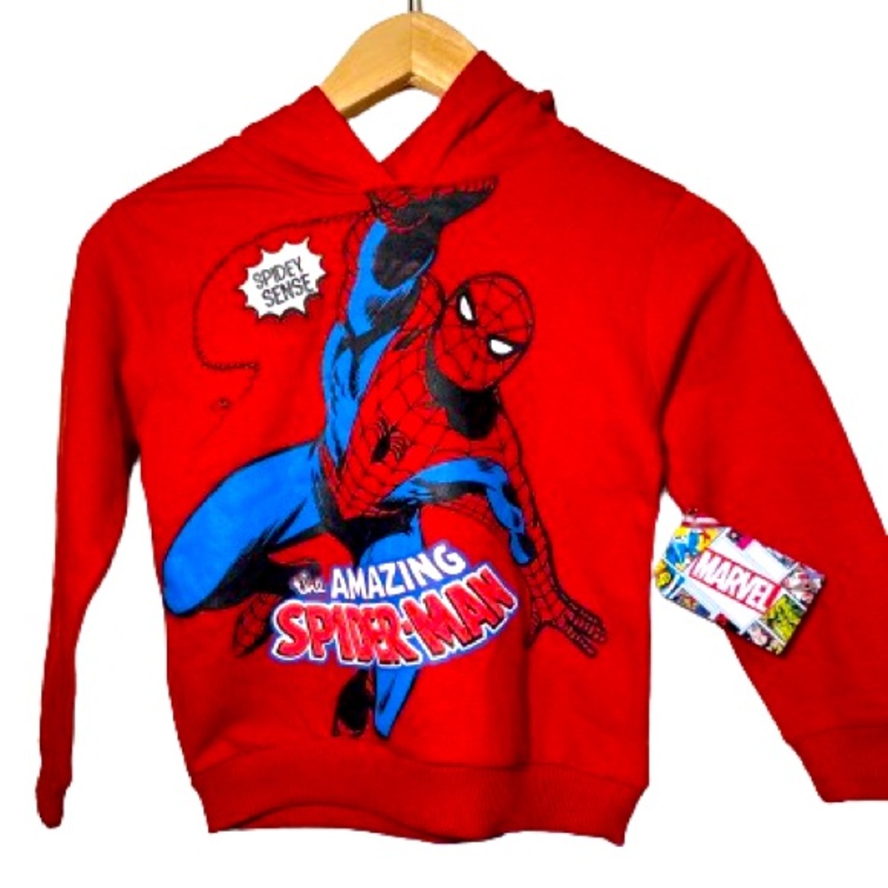 Red hoodie spider man